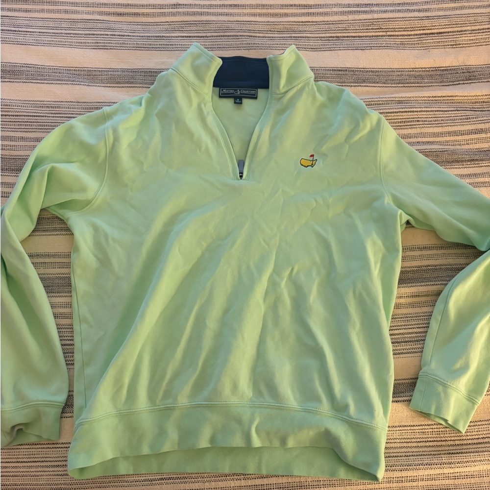 Masters Green Quarter-zip Sweater